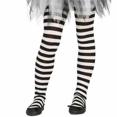 Carnavalskleding/halloween wit/zwarte heksen panties/maillots verklee