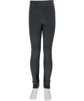 2x thermo broek ondergoed voor kinderen grijs