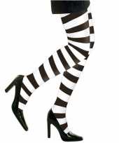 Carnavalskleding halloween wit zwarte heksen panties maillots verkleedaccessoire voor dames